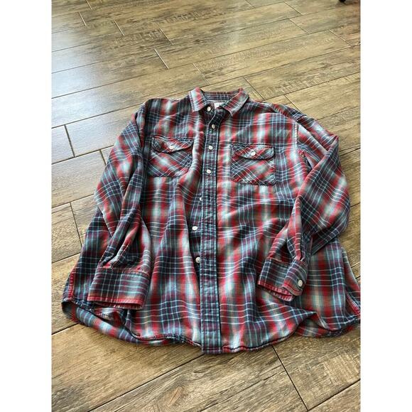 Alaska Wilderness Gear Other - Alaska Wilderness Gear 1959 Men's Plaid Print Button Down Flannel Shirt Size XL